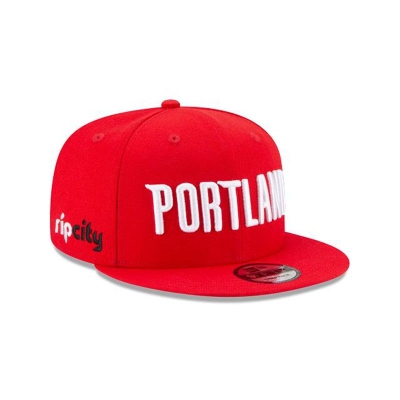 Red Portland Trail Blazers Hat - New Era NBA Statement Edition 9FIFTY Snapback Caps USA6985720